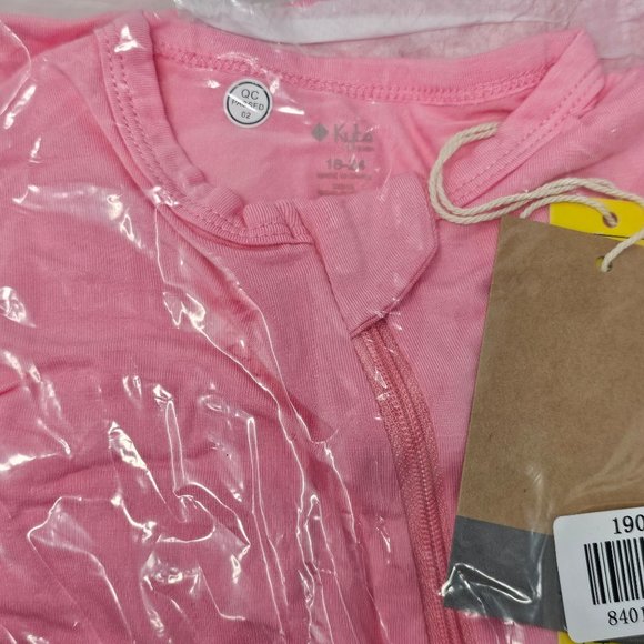 NIB Kyte Baby Zippered‎ Footie in Rose Size 18-24 months - Picture 3 of 4